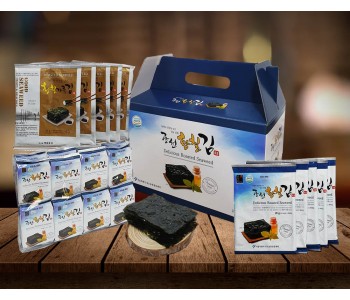 광천황칠김  프리미엄 선물세트  (돌김 전장 20봉, 재래  전장 20봉, 도시락김 16봉)